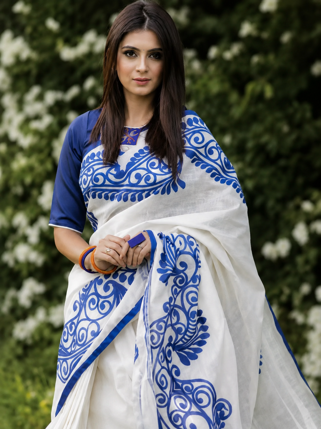 LINEN DIGITAL PRINT SAREE - WYNAMIX store