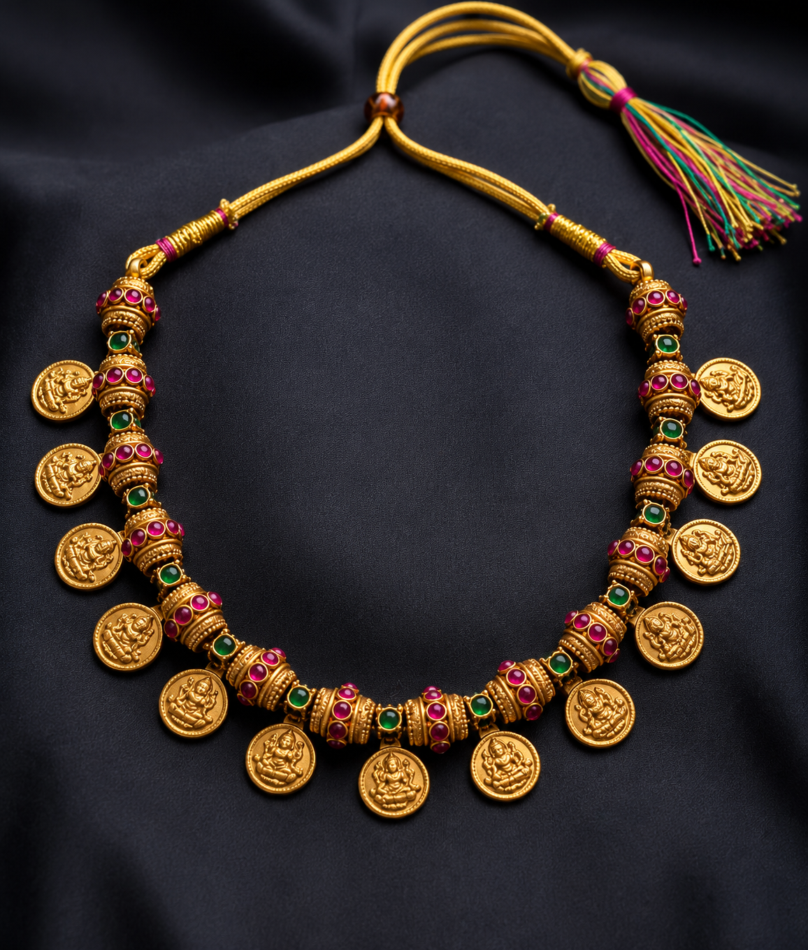 Designer Gold Plated elephant Jewellery Set for Women || Traditional Design Necklace With Earrings Set For women And Girls || Goddess lakshmi Ji Jewellery Set For Women || Diwali Gift For Women and Girls || festive Wear Jewellery Set For Women - WYNAMIX store