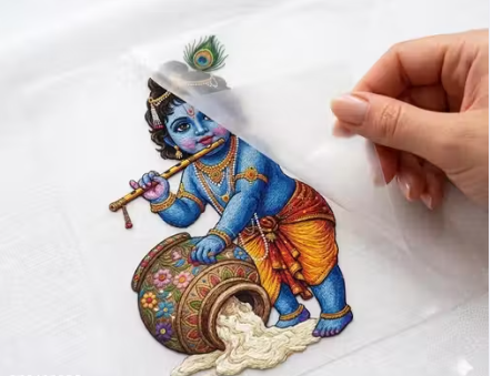 V.R (4 PIC ) KANHA HEAT TRANSFER EXCHANGE FOR SAREE,KURTI,LEHENGA,WEDDING DRESS . - WYNAMIX store