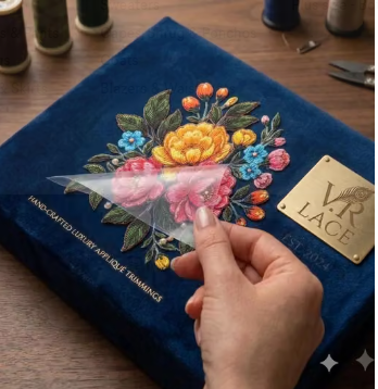 V.R *Vibrant Floral Applique Heat-Transfer Patches (4-Pack)** - WYNAMIX store
