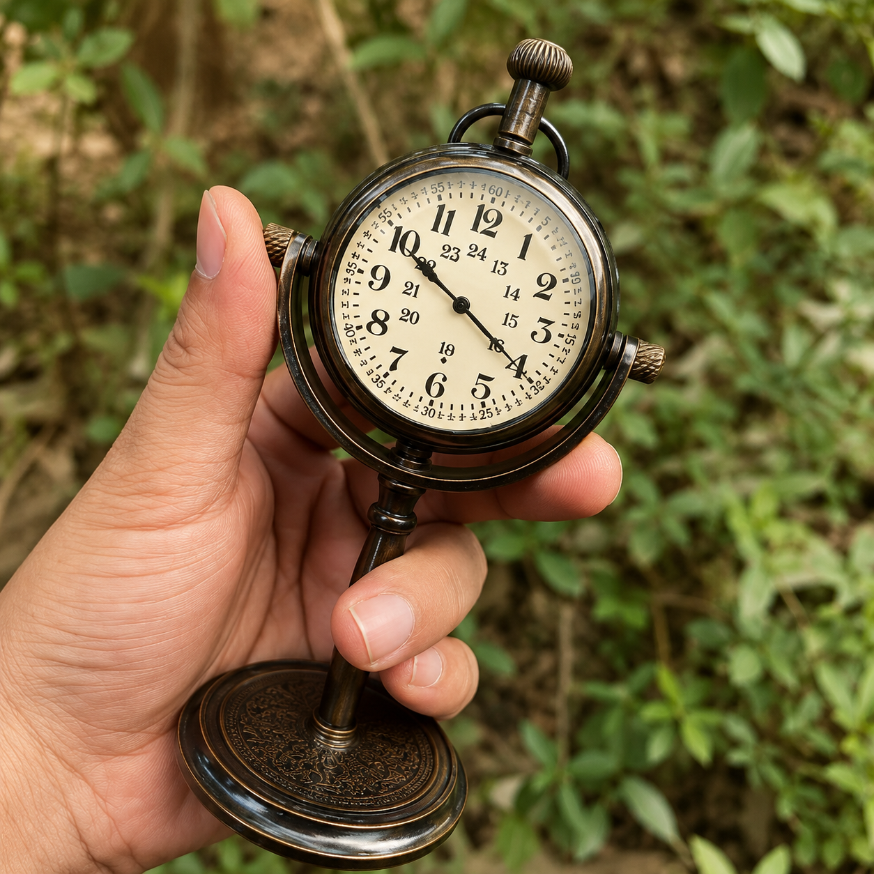Brass table clock  - WYNAMIX store