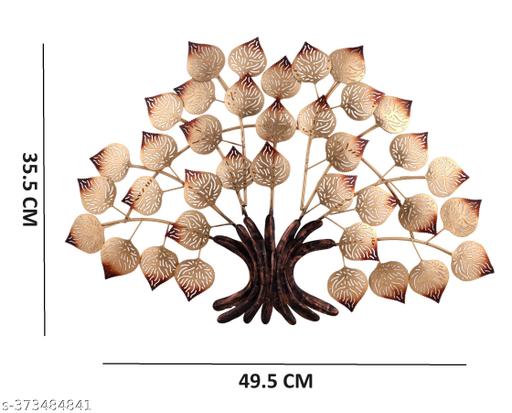 Elegant Metal Tree Wall Sculpture with Cutout Leaves - Perfect for Home Décor - WYNAMIX store