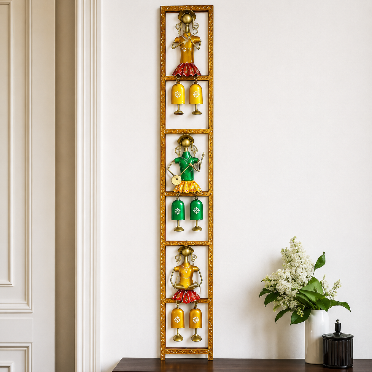 Royal crafts Metal Musician Wall Hanging | Iron Decorative Wall Art Frame for Home & Living Room - WYNAMIX store