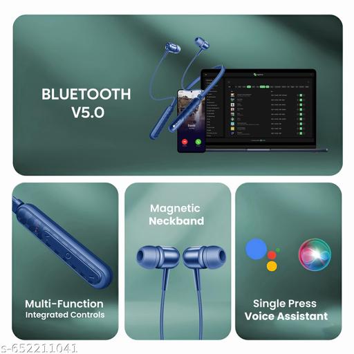 Wireless Neckband with 20+ HRS Playtime, Bluetooth V5.0, ENx™ Clear Voice Calls and 10MM Clarity Drivers - Zedshopy