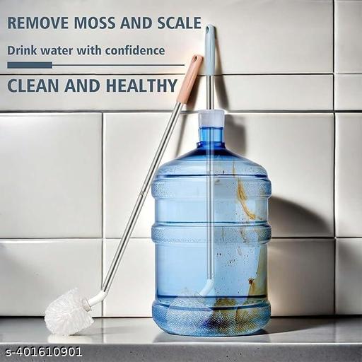 HEINRICHED Stainless Steel Can Water Bottle Cleaning Brush, Long Bottle Brush, 360° Spherical Brush Head, Non-Slip Handle, 20 LTR Water Bottle Multi-Use Brush and Gallon Water Jug Brush  - ZILSHA.Store