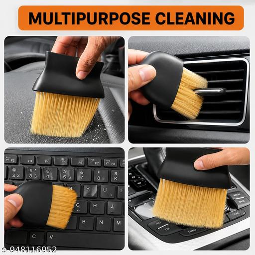 Professional Car Cleaning Accessories Kit with Soft Dusting Brushes, Washable Microfiber Cloth & Adjustable Interior Cleaning Duster - ZILSHA.Store