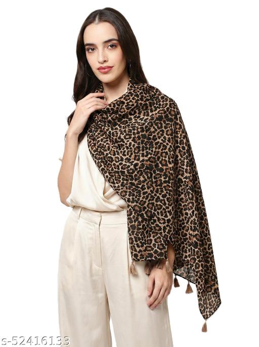 Trendy women multicolor georgette scarves - ZORA