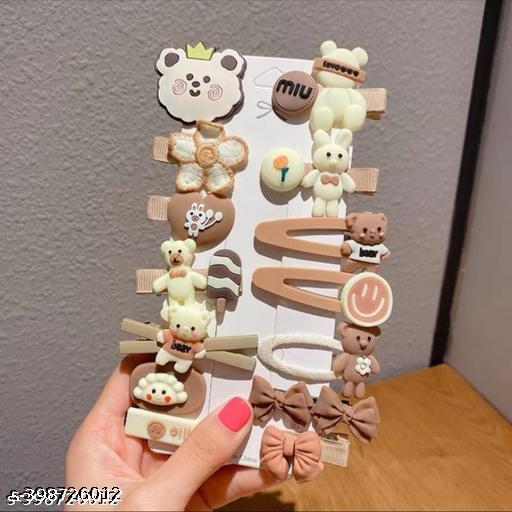 Hair Pin - Coffee Toffee Color - Set of 14pcs Brown color Abs Plastic Juttu clipu / Jada Clipu/Juttu Kliplu / Jada Klipu/Juttu pinu / Jada Pinu/Jada Billa/Muti kilippukal& Muti pinkal//mudi clippukalum mudi pinnukalum/Hair klip‌galu mattu Hair pin‌galu/Hair klip‌galu mattu Hair pin‌galu - ZORA