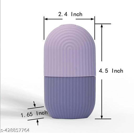 Ice Roller for Face and Eye, Upgraded Ice Facial Roller, Facial Beauty Ice Roller Skin Tools, Ice Facial Cube, Gua Sha Face Massage, Silicone Ice Mold for Face Beauty (PURPLE PACK OF 1) - ZORA