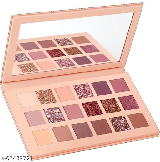 BLUSHSKIN 18 Colors Pigmented Nude Beauty EyeShadow Palette 18 g  (The Nudes Blushed) - ZORA