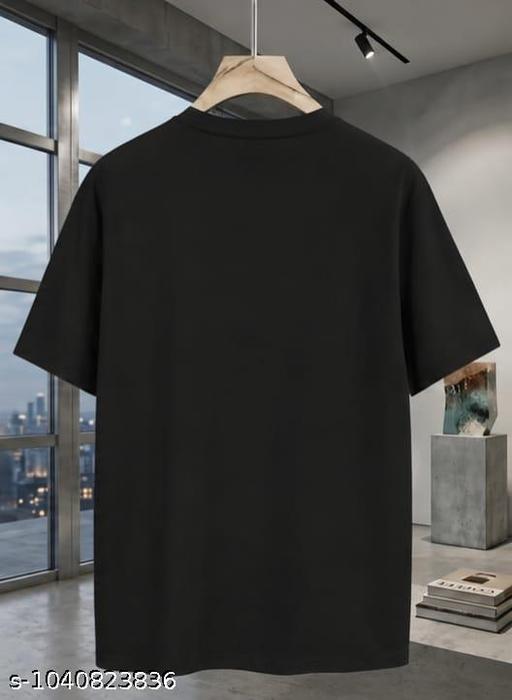 Men’s Size Round-Neck Printed Sammetti Lycra T-Shirt 3 xl to 7 xl - ZORA