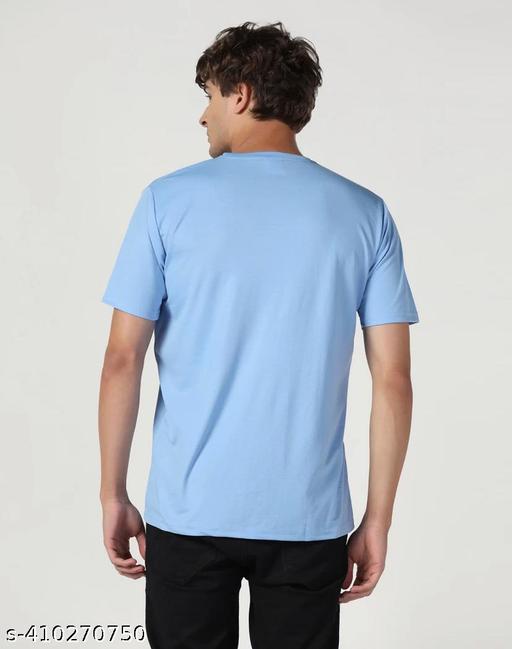 men solid regular fit roundneck tshirt combo pack of  4 light grey , sky blue, dark grey ,white - ZORA