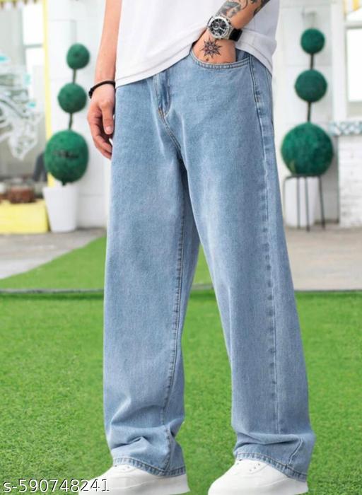 Light Blue Straight Fit Jeans 28/30/32 - ZORA