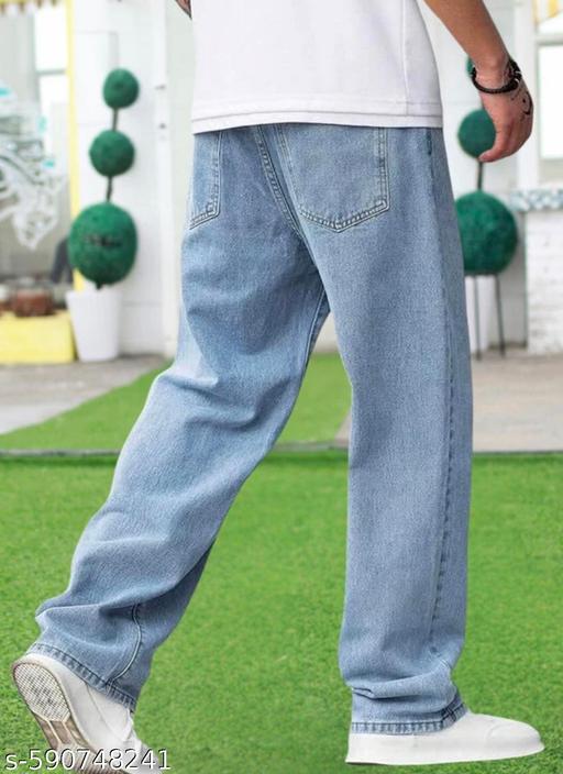 Light Blue Straight Fit Jeans 28/30/32 - ZORA