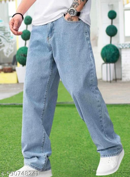 Light Blue Straight Fit Jeans 28/30/32 - ZORA