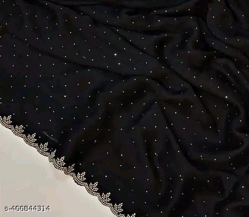 Trending New Satin Silk Saree With Beads And Stone Work Border Lace And Fancy Work Blouse - ZORA