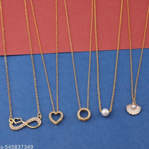 Elegant Everyday Necklace Set – Combo of 5 Necklaces - ZORA