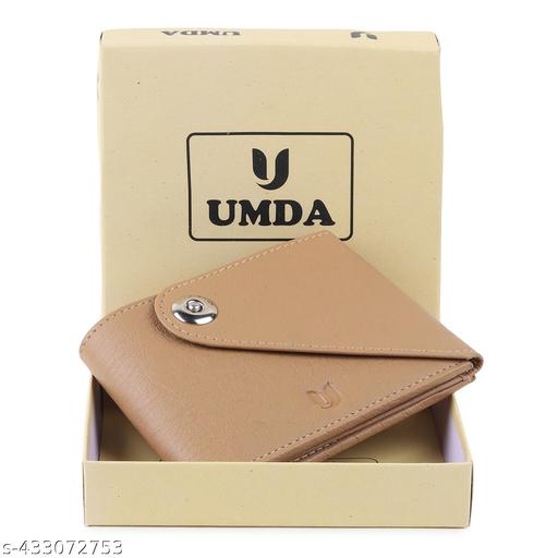 Men's Genuine Artificial Leather Wallet For Men with Flip Magnet Closure for Secure Cash & Cards I 1 Coin Pocket, 2 Currency Compartment, 2 Transparent ID Window I Best Gift For Men - ZORA