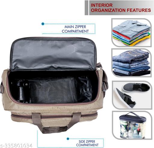 60 L Strolley Duffel Bag - Unisex Polyester Medium Size Travel Weekender Duffle Bag for Men & Women - ZORA