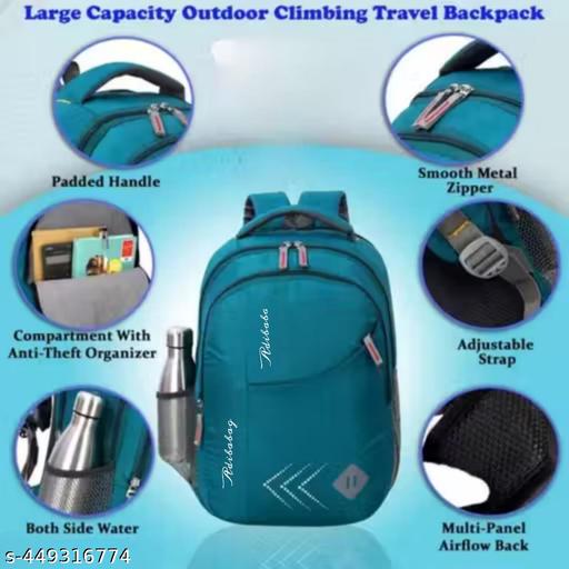35 L Casual Waterproof Laptop Bag/Backpack for Men Women Boys Girls/Office School College Teens & Students - ZORA