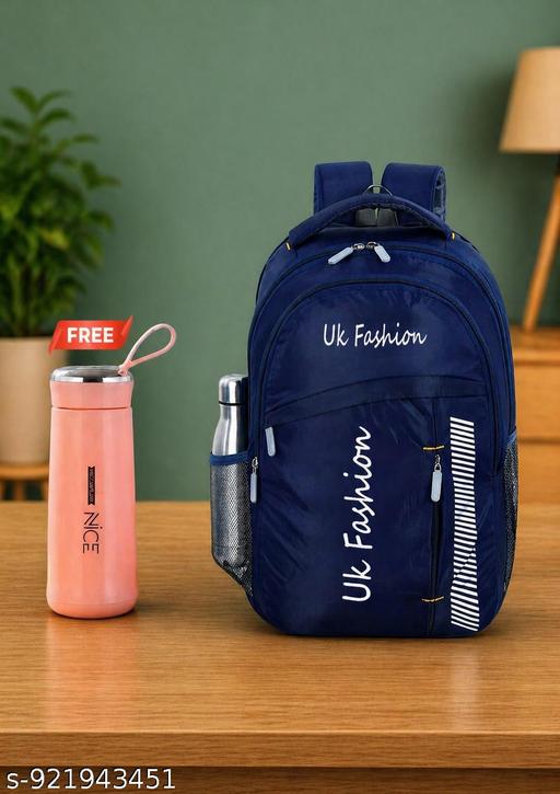 30L Laptop Backpacks for Compatible with 15.6 Laptops with | SCHOOL BAG FOR BOYS & GIRLS . with Silicone Protective Cover 400ml Glass Water Bottle - ZORA