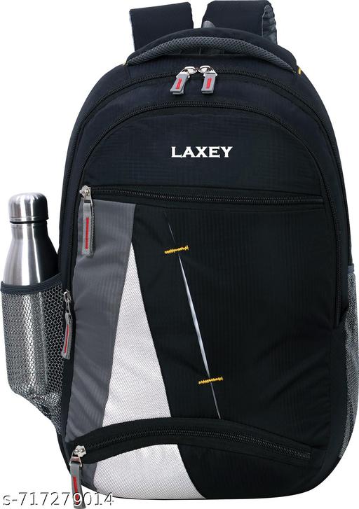 35 L Polyester School Bag with Padded Compartment, Multiple Pockets, Adjustable Shoulder Strap, and Sleek Professional Design For School & College - ZORA
