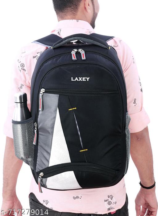 35 L Polyester School Bag with Padded Compartment, Multiple Pockets, Adjustable Shoulder Strap, and Sleek Professional Design For School & College - ZORA