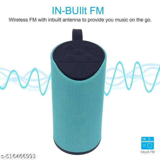 TG-113 High Bass 10W Bluetooth Speaker Thunder Sound Portable AUX , USB , SD Card,3hour battery backup, (Random Assorted), pack of 1 - ZORA