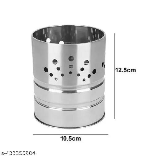 Stainless Steel Spoon Holder Spoons Stand chammach Stand Spoon Holder for Kitchen Cutlery Holder Spoon Stand Spoon Rack Spoon Stand for Kitchen - ZORA