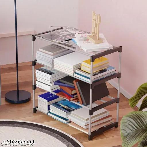 Book Shelf 4 Layer Bookshelf for Home Library, WARDROBE RACK AND SHOES RACK Unbreakable Rack Home - ZORA