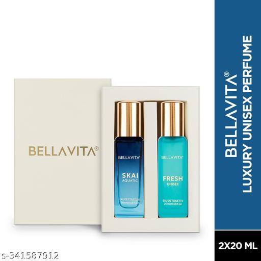 Luxury Unisex FRESH+SKAI Perfume Combo for Men and Women 40 ML (Pack of 2 Items 20ML Each) - ZORA
