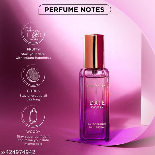 Luxury DATE Woman + ROSE Woman Perfume Combo for Women 40 ML (Pack of 2 Items 20ML Each) - ZORA