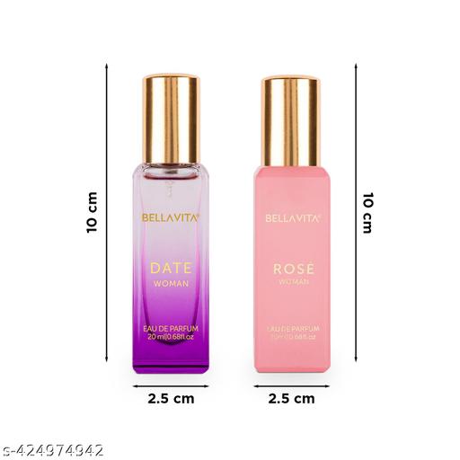Luxury DATE Woman + ROSE Woman Perfume Combo for Women 40 ML (Pack of 2 Items 20ML Each) - ZORA