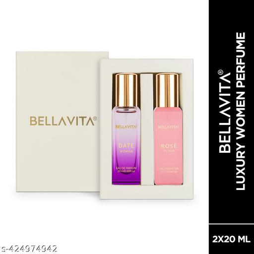 Luxury DATE Woman + ROSE Woman Perfume Combo for Women 40 ML (Pack of 2 Items 20ML Each) - ZORA