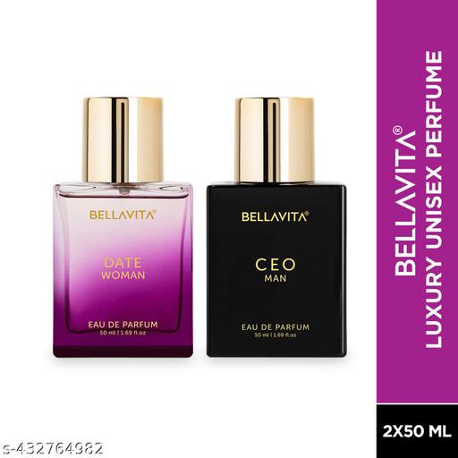 (CEO Man + DATE Woman) Him and Her Long Lasting Perfume Gift Set for Men and Women 2 x 50 ML - ZORA