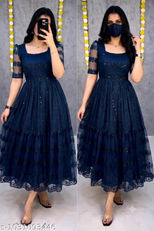 sejal Blue Dress - ZORA