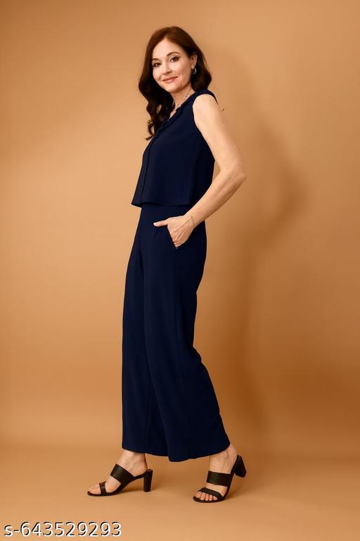 Fancy, modern, fashionable, classic, and latest women’s printed sleeveless maxi dhoti jumpsuit. Stylish one-piece dress with digital owl print, perfect for party wear - ZORA