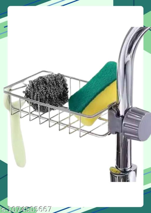 Kitchen Faucet Sponge Holder, Hanging Sink Organizer nal Holder Caddy Rack ,Faucet Caddy for Bathroom pack of 41 - ZORA