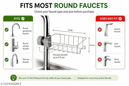 Kitchen Faucet Sponge Holder, Hanging Sink Organizer nal Holder Caddy Rack ,Faucet Caddy for Bathroom pack of 41 - ZORA