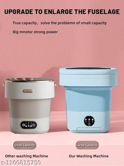  Washing Machine, 16L Mini Washing Machine With Spin Basket, Small Portable Washer Machine Suitable for Underwear Small Clothes Dryer Deep Cleaning for Kids - ZORA