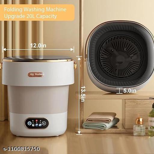  Washing Machine, 16L Mini Washing Machine With Spin Basket, Small Portable Washer Machine Suitable for Underwear Small Clothes Dryer Deep Cleaning for Kids - ZORA