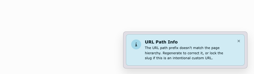 Broken prefix notification