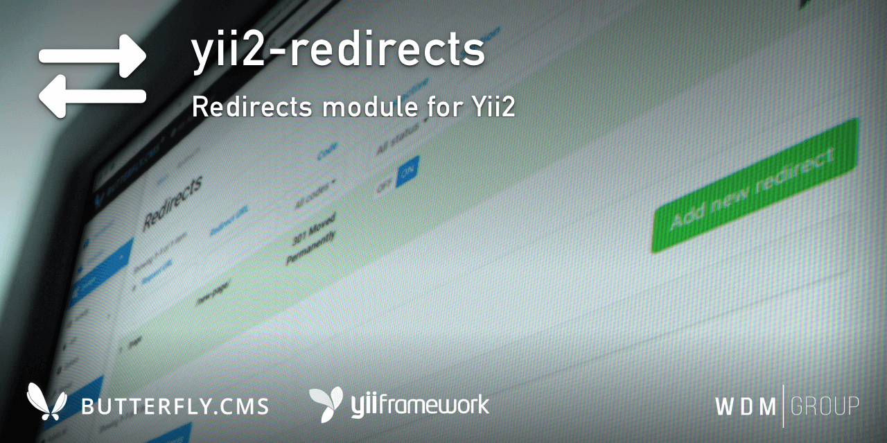 Yii2 Redirects Module