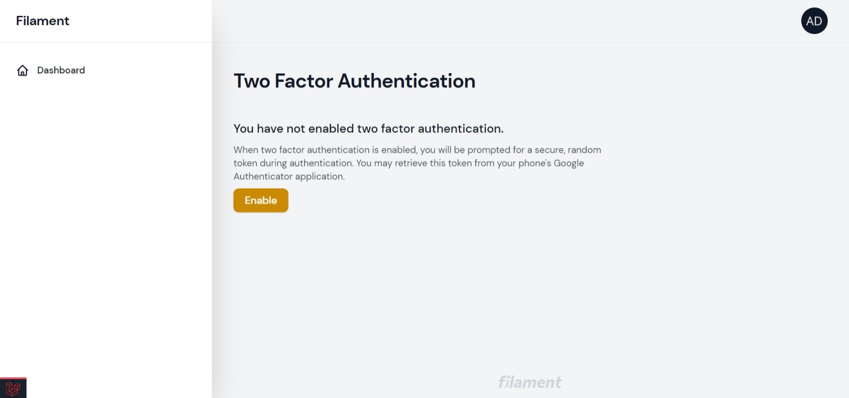 Two Factor Page