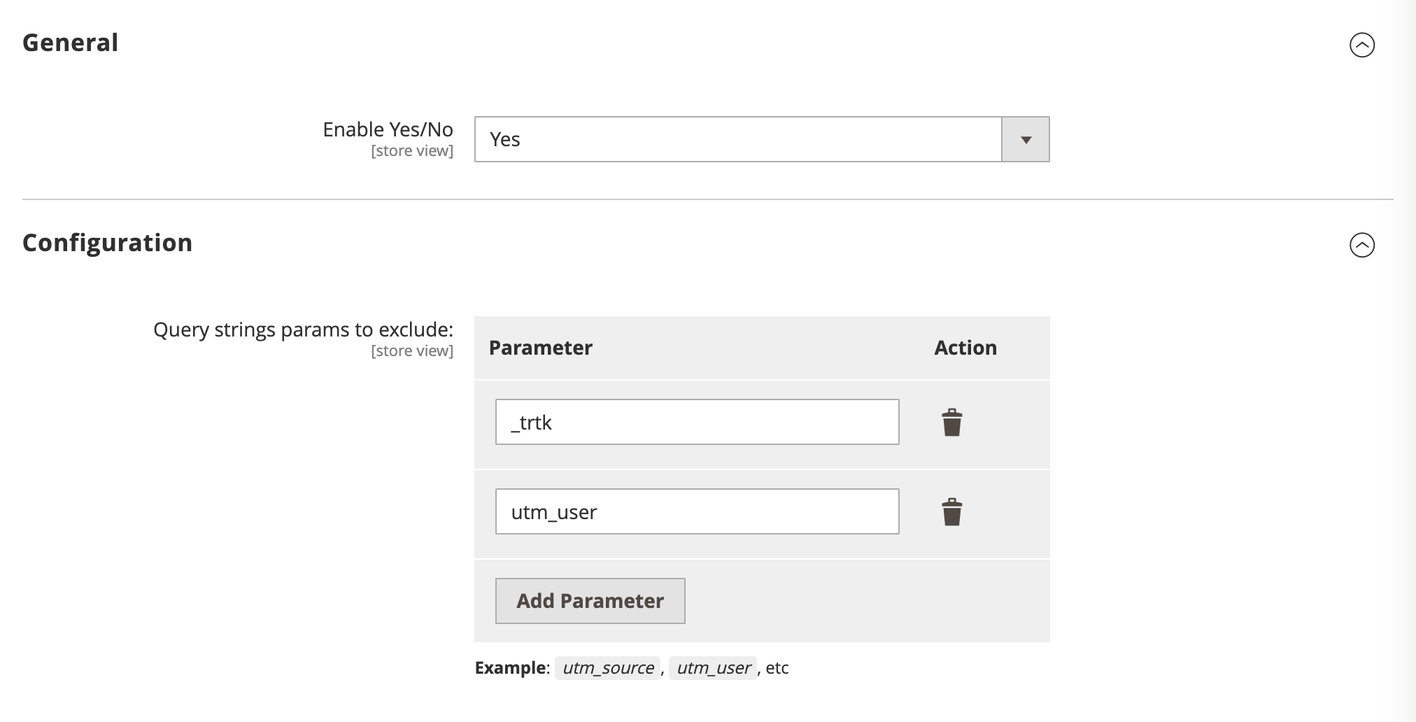 Webscale Cache Exclusions Configuration