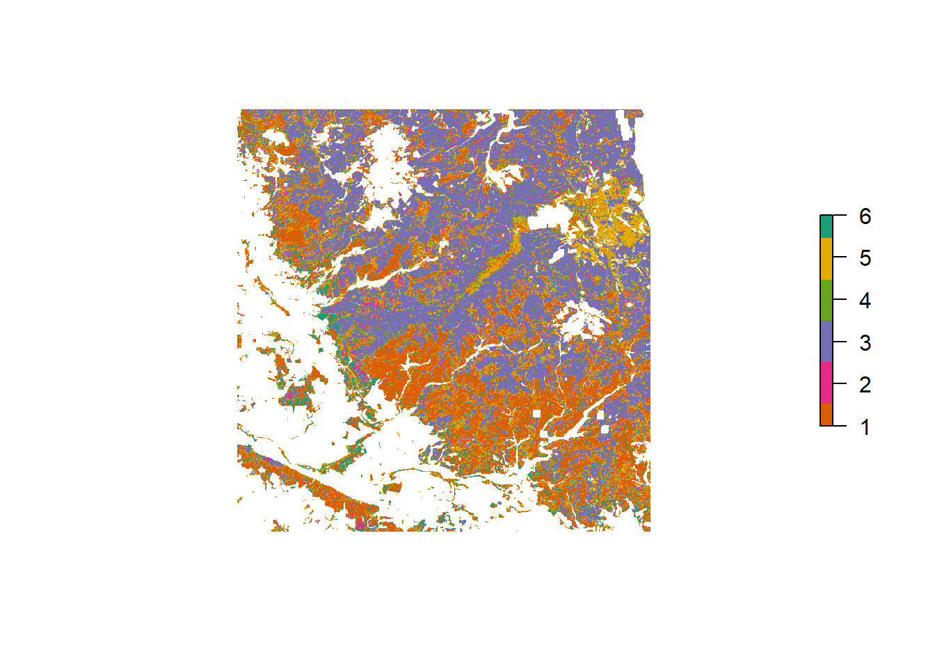 Tree species classification result for Harz