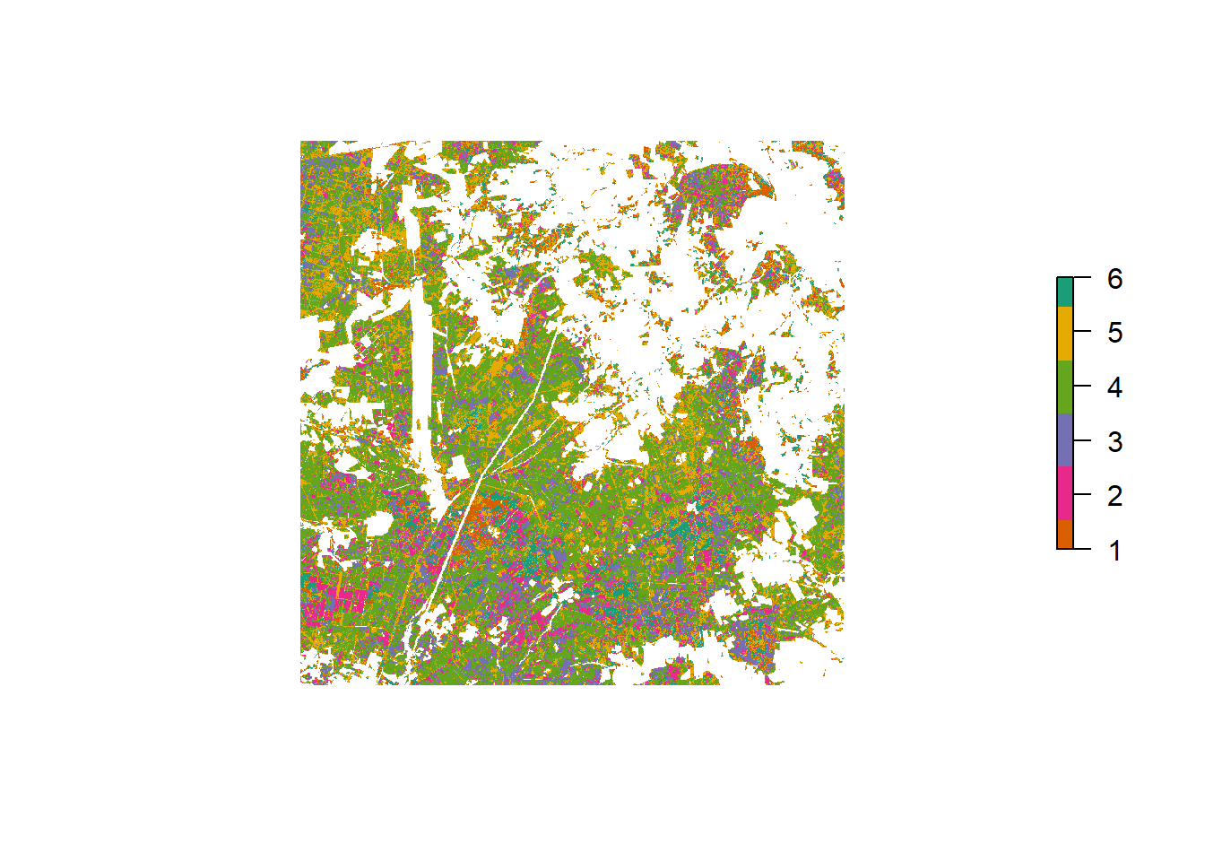 Tree species classification result for Heide
