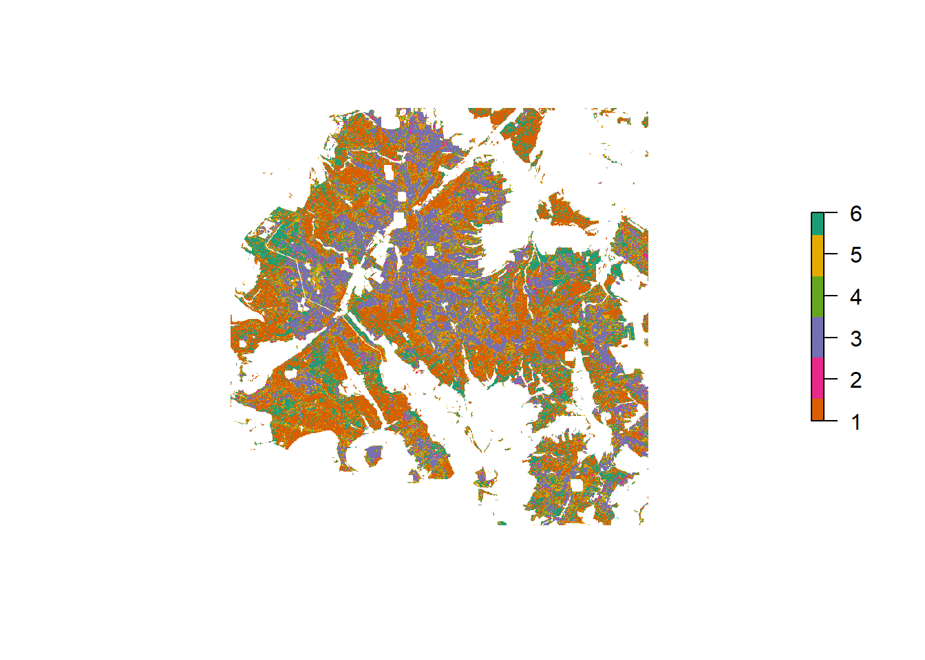 Tree species classification result for Solling