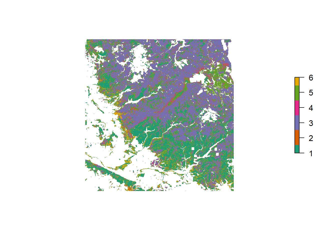 Tree species classification result for Harz
