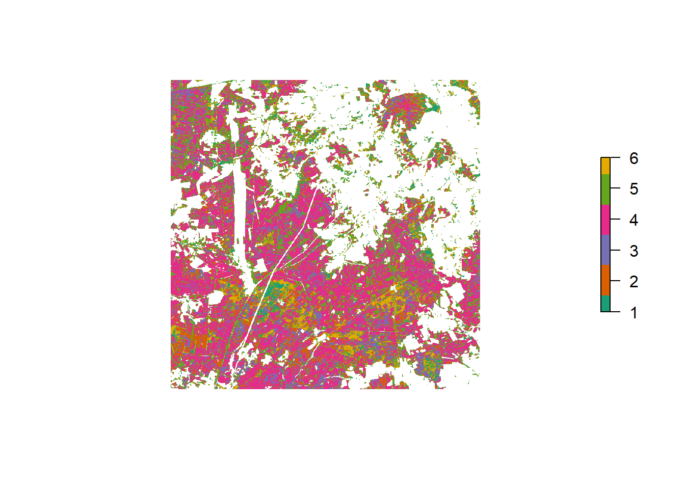 Tree species classification result for Heide